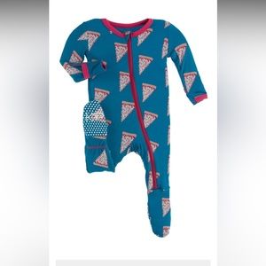 Kickee Pants Footie Zipper PJ’s NIP SIZE 6